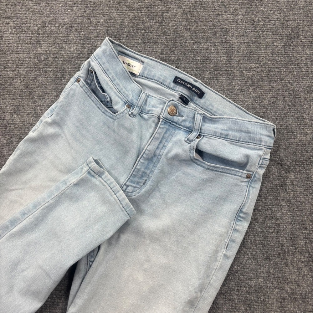 Calvin Klein Jeans Skinny Size 6 Light Blue Repreve Sustainable Stretch Women's